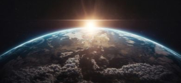 Blik op de wereld vanuit de ruimte