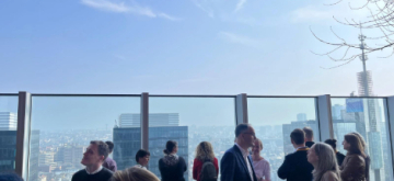 Foto collega's RIS op dakterras Belpaire