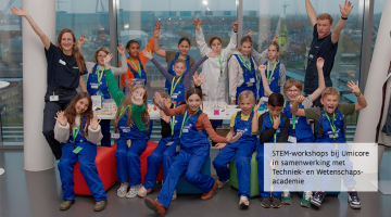 STEM-workshops bij Umicore in samenwerking met Techniek- en Wetenschapsacademie